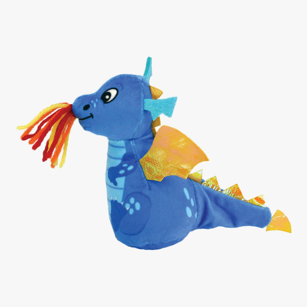 Dragón lanza fuego azul