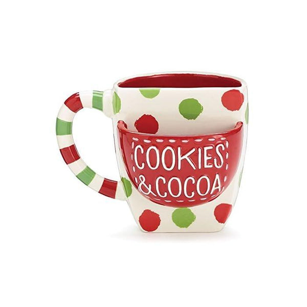 Mug Navideño con espacio para galletas