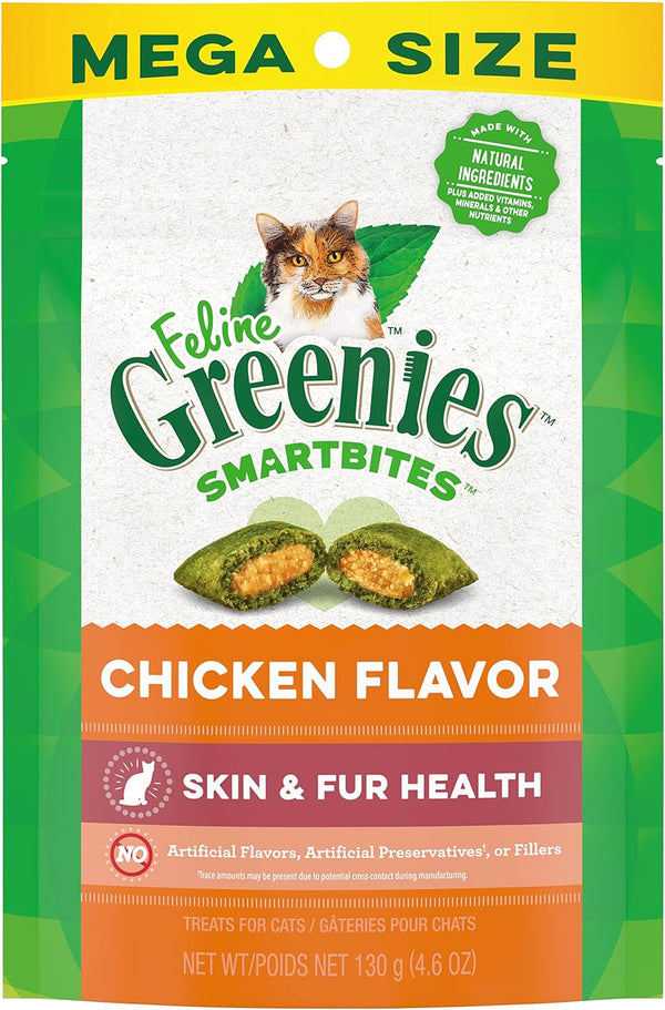 Galletas Greenies Pollo - Piel y Pelaje x 4.6oz