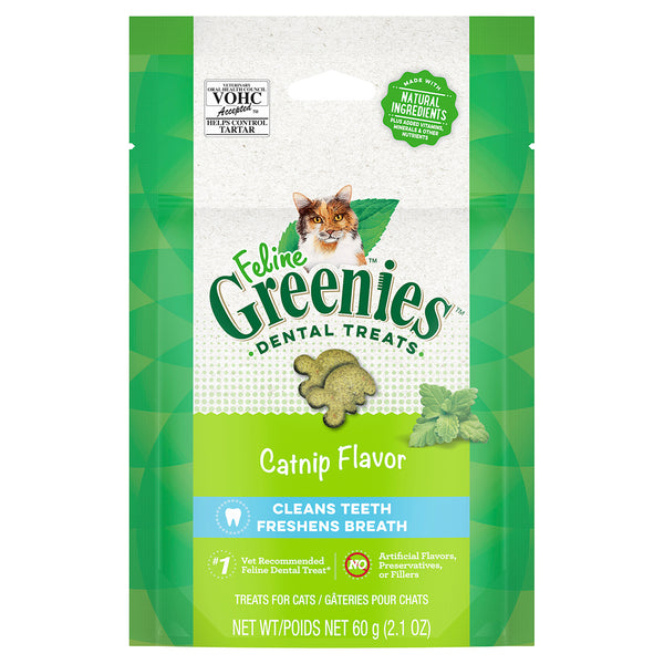Galletas Greenies de Catnip - Cuidado Dental x 2.1 oz