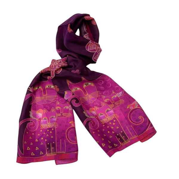 Pañoleta en Seda Magenta LBS220