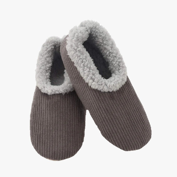 Pantuflas Pana Gris Talla XL